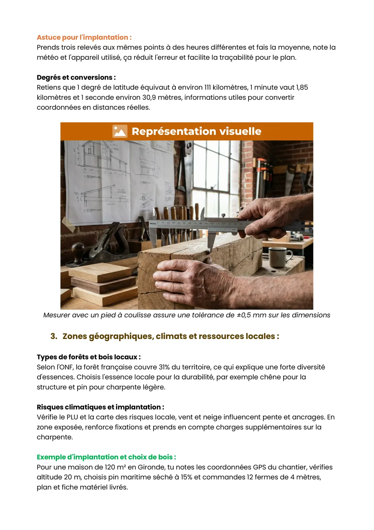 Example Fiche de Révision CAP Charpentier