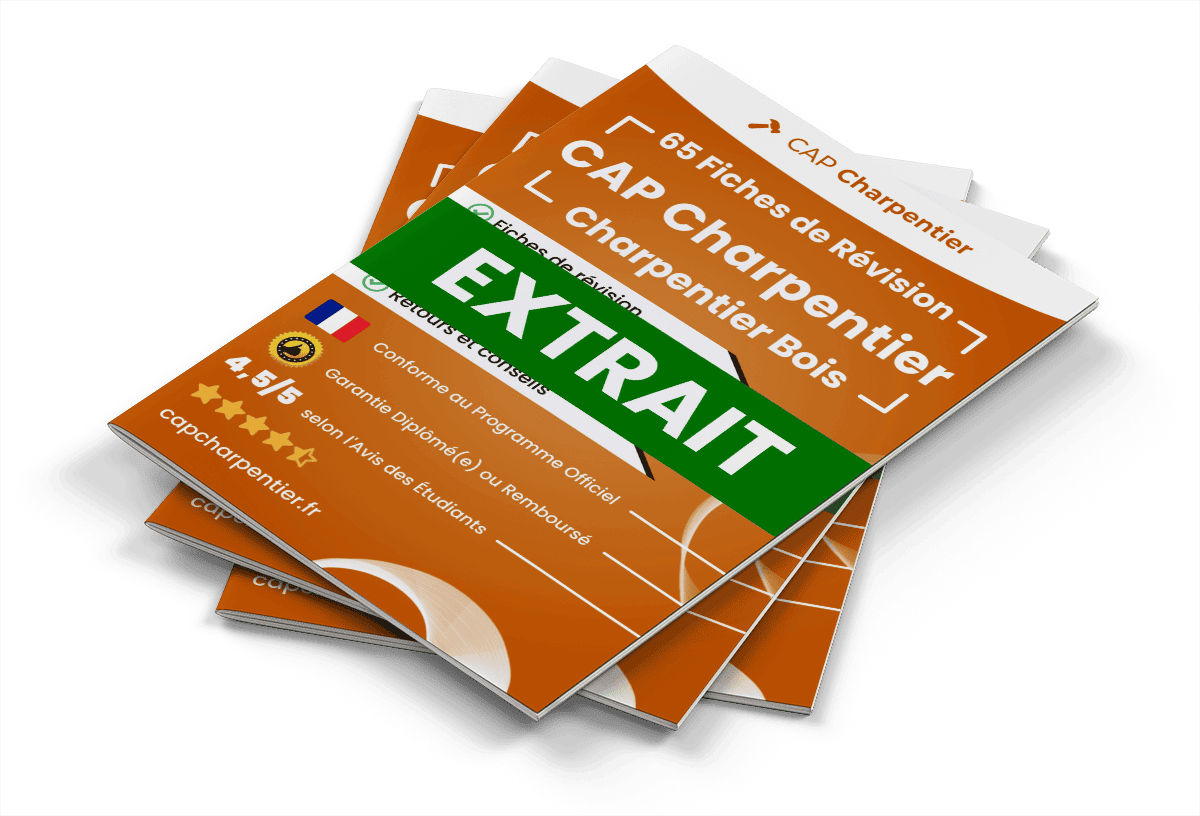 15 Fiches Révision gratuites CAP Charpentier